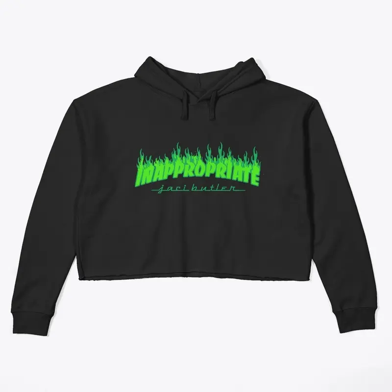 "Inappropriate" Crop Hoodie